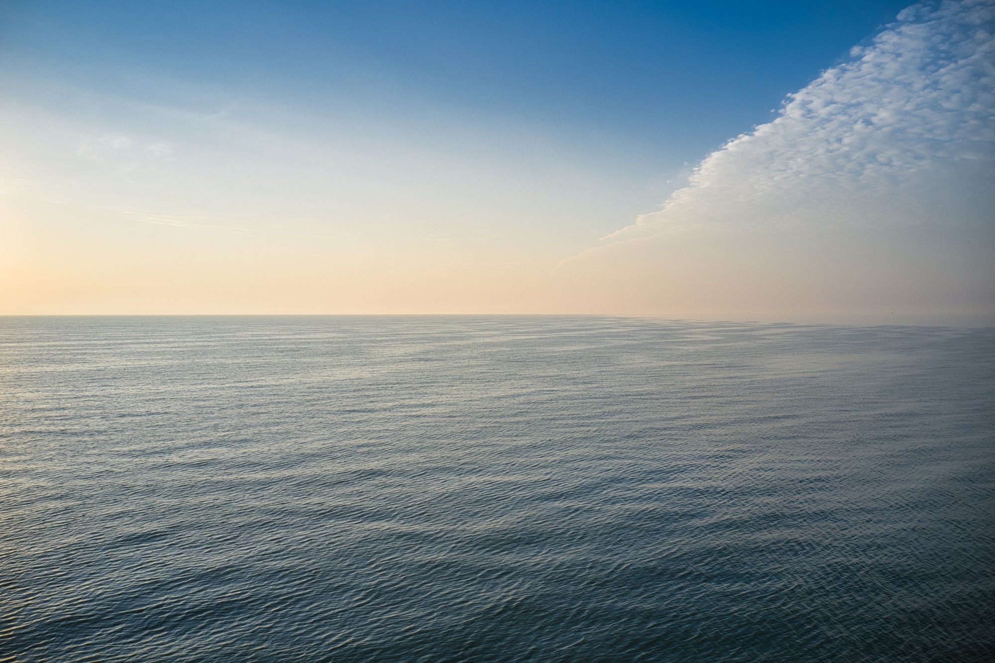 Sea waves on a beautiful sea in the morning
